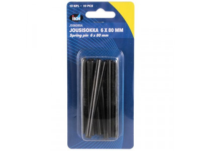 JOUSISOKKA 6X80MM 10KPL DIN1481