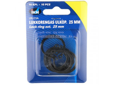 LUKKORENGAS ULKOP. 25MM 10KPL DIN471